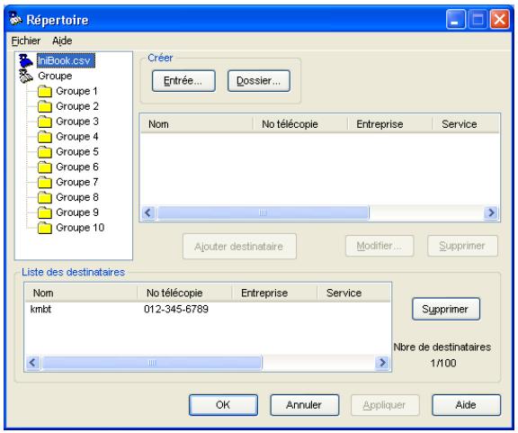 KONICA MINOLTA IC 204 CONTROLLER - Enregistrer les informations de destinataire - 1