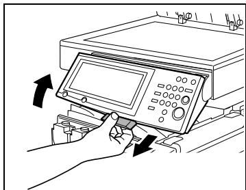 KONICA MINOLTA K 8020 8031 02 FR 7 1 1 - Pour régler l'inclinaison du panneau de contrôle - 4