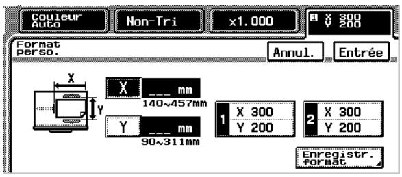 KONICA MINOLTA K 8020 8031 02 FR 7 1 1 - Pour sélectionner un format de papier non-standard (personnalisé) - 1