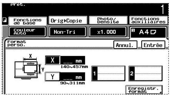 KONICA MINOLTA K 8020 8031 02 FR 7 1 1 - Pour définir un format de papier non-standard (personnalisé) - 1