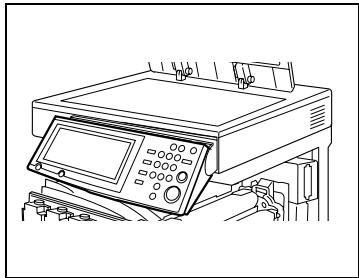 KONICA MINOLTA K 8020 8031 02 FR 7 1 1 - Pour régler l'inclinaison du panneau de contrôle - 3