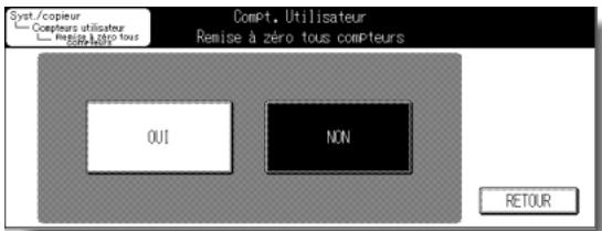 KONICA MINOLTA KM 7145 COPIER - Écran Remise à zéro tous compteurs - 1