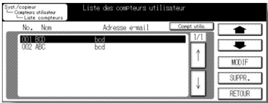 KONICA MINOLTA KM 7145 COPIER - [2] List des compteurs utiliser - 2