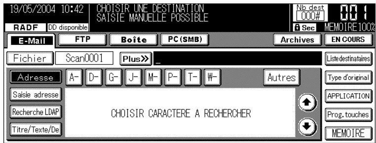 KONICA MINOLTA KM 7145 COPIER - Appuyez sur la touche [SCANNER/ARCHIVES] du panneau de commande. - 1