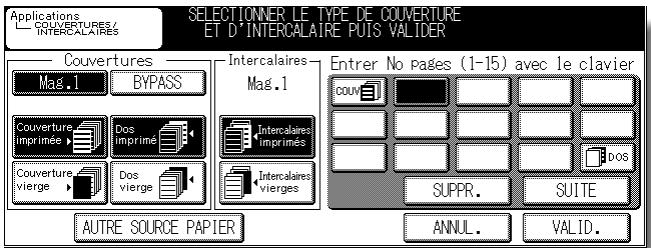 KONICA MINOLTA KM 7145 COPIER - Sélectionnez le mode d'intercalaire souhaité. - 1