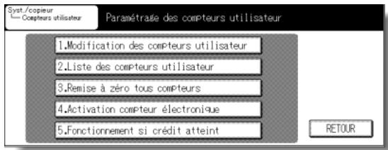 KONICA MINOLTA KM 7145 COPIER - [2] List des compteurs utiliser - 1