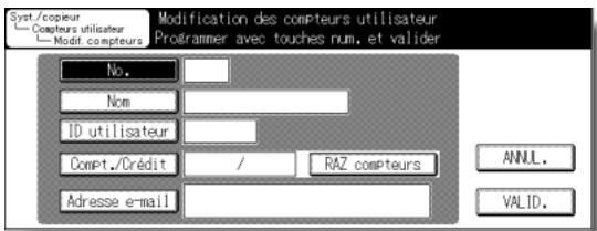 KONICA MINOLTA KM 7145 COPIER - [1] Modification des compteurs utiliser - 2