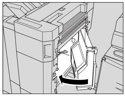 KONICA MINOLTA KM 7145 COPIER - Introduction d'une nouvelle cartouche d'agrafes dans le module de finition FS-113 (suite) - 1