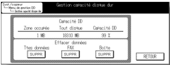 KONICA MINOLTA KM 7145 COPIER - [18] Menu de gestion DD - 5