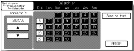 KONICA MINOLTA KM 7145 COPIER - [3] Calendrier - 2