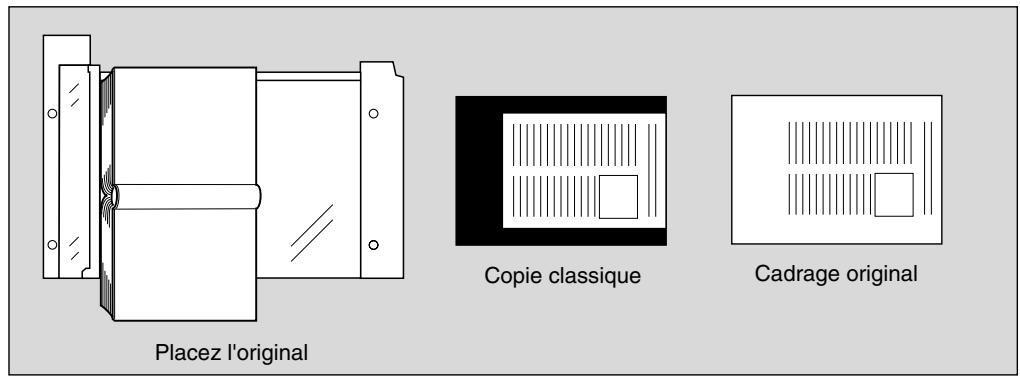 KONICA MINOLTA KM 7145 COPIER - Caracteristiques de la fonction Cadrage original - 1
