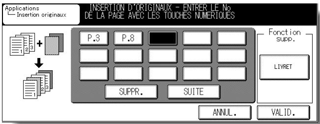 KONICA MINOLTA KM 7145 COPIER - Utilisez le pavé numérique du tableau de commande pour entrer le numéro de page. - 1