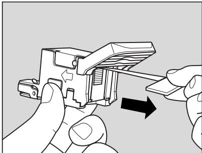 KONICA MINOLTA KM 7145 COPIER - Insérez fermement la nouvelle cartouche d'agrafes dans le portecartouche. - 3