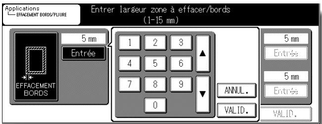 KONICA MINOLTA KM 7145 COPIER - Sélectionnez le mode d'effacement souhaité, puis définissee le degré d'effacement. - 2