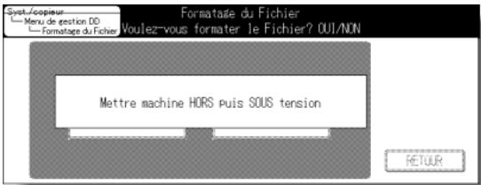 KONICA MINOLTA KM 7145 COPIER - Procedure (Formatage de la RAM) - 4
