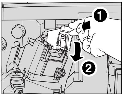KONICA MINOLTA KM 7145 COPIER - Replacez le porte-cartouche dans l'agrafeuse comme illustré ci-dessous. - 1