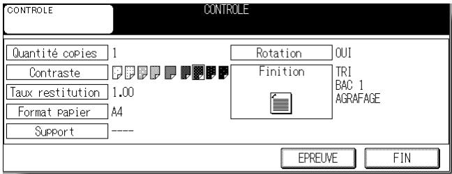 KONICA MINOLTA KM 7145 COPIER - Appuyez sur [CONTRÔL] dans le tableau de commande. - 2