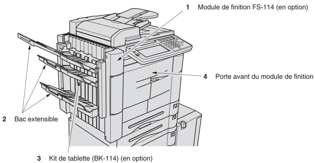 KONICA MINOLTA KM 7145 COPIER - Module de finition FS-114 / Kit de perforation PK-114 / Kit de tablette BK-114 - 1