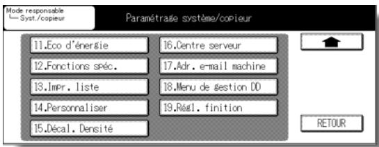 KONICA MINOLTA KM 7145 COPIER - [18] Menu de gestion DD - 1
