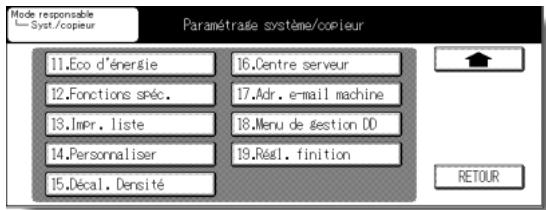 KONICA MINOLTA KM 7145 COPIER - Écran Paramétrage système/copieur - 1