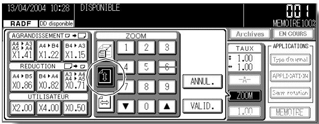 KONICA MINOLTA KM 7145 COPIER - Appuyez sur la touche du zoom vertical dans le menu contextuel pour la mesure en surbrillance, puis définissez le taux de zoom vertical souhaité. - 1