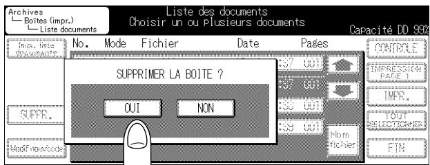 KONICA MINOLTA KM 7222 DOCU FOLDER - Appuyez sur OUI. - 1