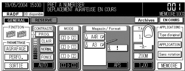 KONICA MINOLTA KM 7222 DOCU FOLDER - Appuyez sur Archives dans l'écran de copie. - 1