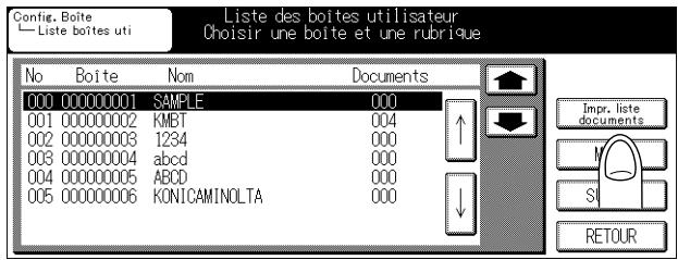KONICA MINOLTA KM 7222 DOCU FOLDER - Appuyez sur Impr. liste documents. - 1