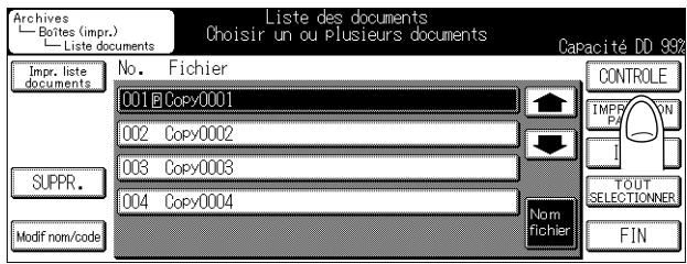 KONICA MINOLTA KM 7222 DOCU FOLDER - Appuyez sur CONTROLE. - 1