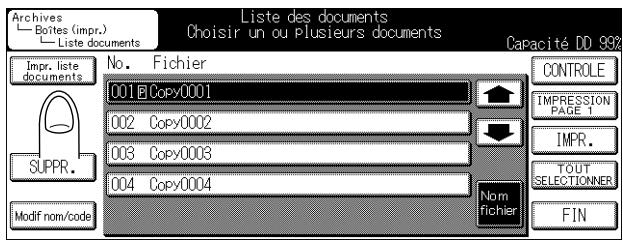 KONICA MINOLTA KM 7222 DOCU FOLDER - Impression de la liste de documents - 1