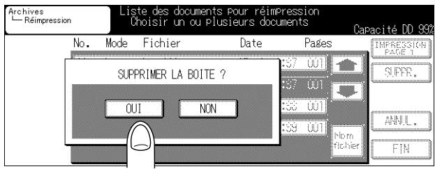 KONICA MINOLTA KM 7222 DOCU FOLDER - Appuyez sur OUI. - 1