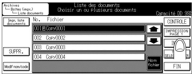 KONICA MINOLTA KM 7222 DOCU FOLDER - Appuyez sur IMPRESSION PAGE 1. - 1