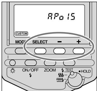 KONICA MINOLTA PROGRAM FLASH - Appuyer sur la touche SEL pendant 3 secondes. - 1