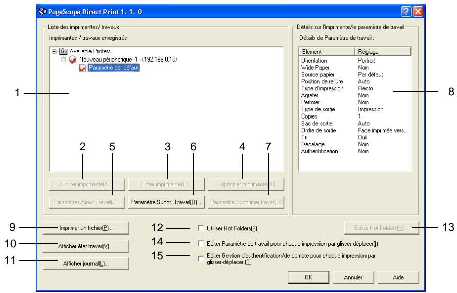 KONICA MINOLTA PSDA VER1.1 - Fenêtre principale - 1