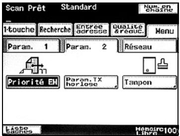 KONICA MINOLTA SU 501 PH2 5 - Appuyez sur [Priorité EM] sur l'onglet Param. 2. - 1
