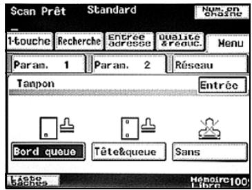 KONICA MINOLTA SU 501 PH2 5 - Sélectionnez la position du tamponnage, et appuyez sur [Entrée]. - 1