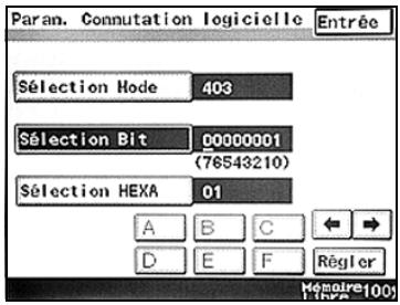 KONICA MINOLTA SU 501 PH2 5 - Pour spécifier un paramètre de commutation logicielle - 3