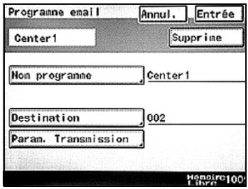 KONICA MINOLTA SU 501 PH2 5 - Pour enregistrer une Programme E-mail - 8