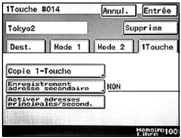 KONICA MINOLTA SU 501 PH2 5 - Enregistrer/Editor/Supprimer le destinataire secondaire - 1