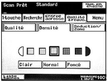 KONICA MINOLTA SU 501 PH2 5 - Pour sélectionner un paramètre Densité - 2