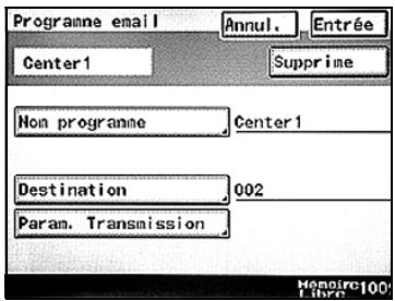 KONICA MINOLTA SU 501 PH2 5 - Pour enregistrer une Programme E-mail - 10