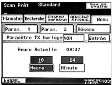KONICA MINOLTA SU 501 PH2 5 - Spécifiez l'heure d'envoi de l'émission. - 1