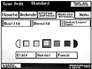 KONICA MINOLTA SU 501 PH2 5 - Pour sélectionner un paramètre Densité - 2