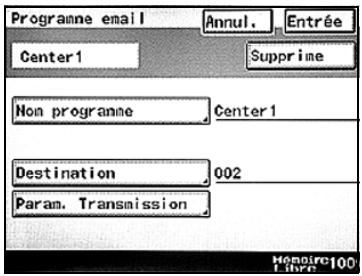 KONICA MINOLTA SU 501 PH2 5 - Changer/Effacer un Programme E-mail - 2