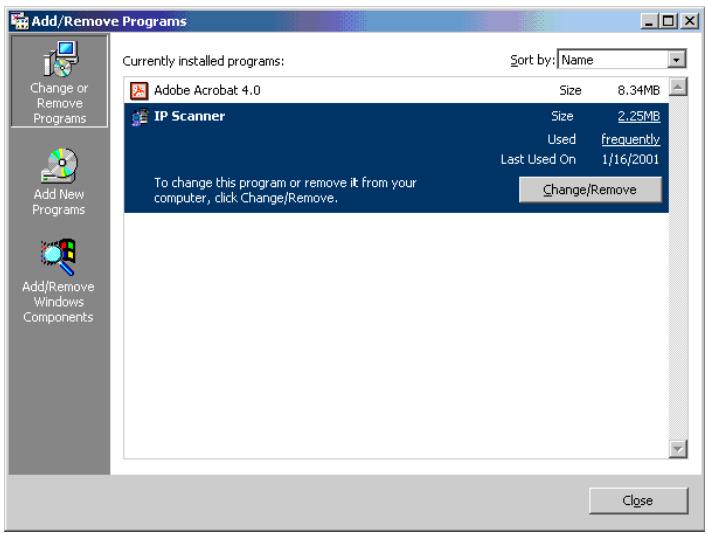KONICA MINOLTA SU 501 PH2 5 - Désinstaller les utilitaires (depuis Windows 98/98SE/Me/NT 4.0) - 1