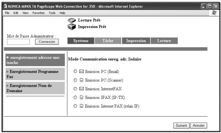 KONICA MINOLTA SU 501 PH2 5 - Pour enregistrer un destinataire secondaire - 3