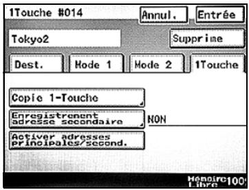KONICA MINOLTA SU 501 PH2 5 - Enregistrer/Editor/Supprimer le destinataire secondaire - 1
