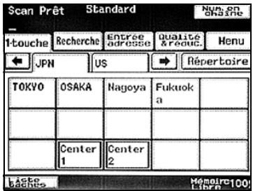 KONICA MINOLTA SU 501 PH2 5 - Spécifier un destinataire en appuyant sur un bouton de numérotation 1-touche - 2