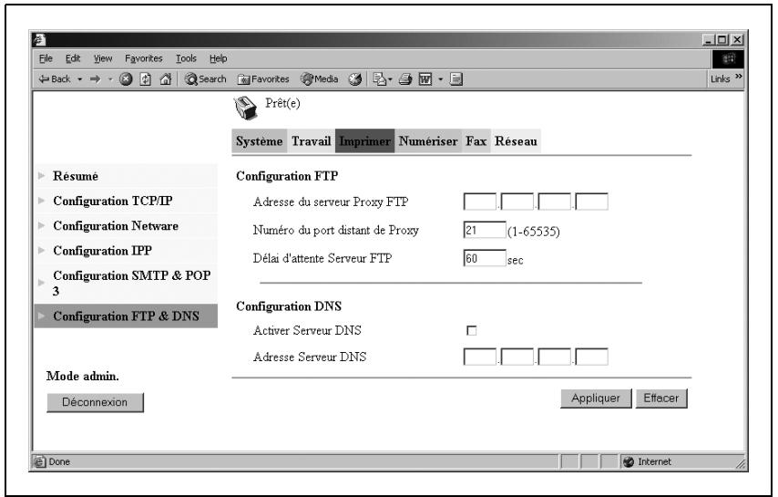 KONICA MINOLTA SU 502 SCANNER - Configuration FTP &amp; DNS - 1