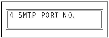 KONICA MINOLTA SU 502 SCANNER - Spécification du numéro de port SMTP (fonction "SMTP PORT NO.") - 1